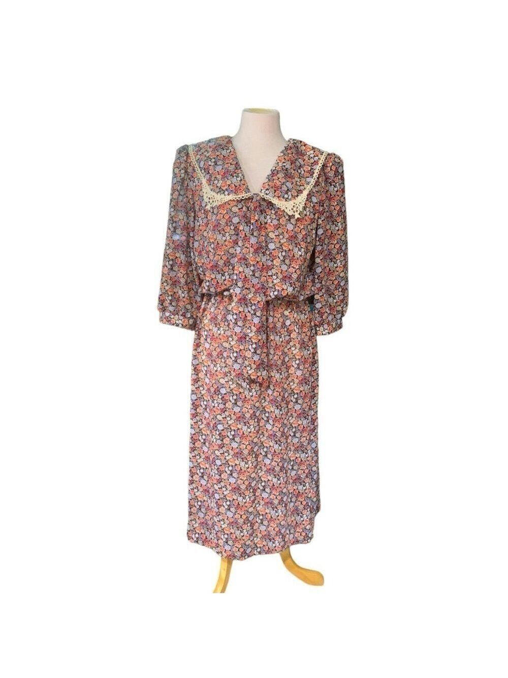 ❤️Vintage Lady Carol of New York size 14 floral dress